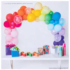 You can experiment with others colors as well. Rainbow Balloon Arch Kit Hobby Lobby 1913060