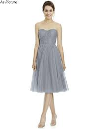 Discount Sweetheart Short Knee Length Tulle Slate Gray Sl Knee Length Bridesmaid Dresses Sweetheart Bridesmaids Dresses Sleeveless Bridesmaid Dresses