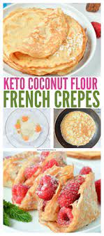 Keto Coconut Flour Crepes Are Easy Low Carb Breakfast Or Desserts Crepes Perfect For Sweet Or Savory Low Carb Breakfast Easy Low Carb Crepe Low Carb Breakfast