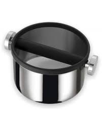 A coffee knock tube (or knock box) is a box specially designed for barista to 'knock' out the puck of coffee grounds from the portafilter after making espresso. Knock Boxes Espressocoffeeshop