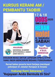 Minimum education spmfresh graduates is welcome to applycan speak and write in english and bahasa malaysiagood social skillsgood communication and liaisonable to work under pressure medical benefits provident fund and social insurance eis annual leave job. Kerani Am In English Malaykana
