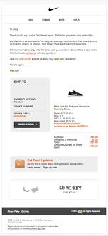 Nike Trigger Transactional Email Clean Clear Good Ux Simple Grid With Universal Features Personalised Ev Triggered Email Email Design Responsive Email
