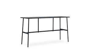 Union Bar Table 190 X 60 Cm X H105 5 Cm Black Scandinavian Furniture Design Table Bar Table
