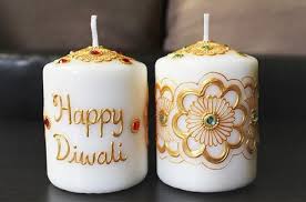 Set Of 2 Diwali Henna Candles Henna Inspired Home Wedding Decor And Favors Diwali Gifts Henna Candles Diwali Candles