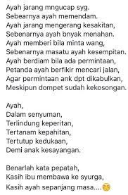 Kewujudan kita hari ini sesungguhnya satu nikmat yang amat besar dari allah swt. Najah Alina On Twitter Kasih Ibu Membawa Ke Syurga Kasih Bapa Sepanjang Masa Https T Co Qv7pf0csgj