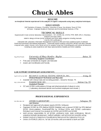 chemist resume template resumenow
