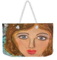 Page from Another Time Weekender Tote Bag by Beth Hanson