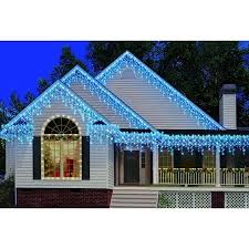 Holiday Time 10 Ft 300 Blue High Density Icicle Lights White Wire Indoor Or Outdoor Use Walmart Com Icicle Christmas Lights Blue Christmas Lights Christmas Light Installation