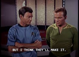 Image result for captain kirk throws finger