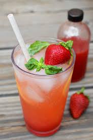 drink recipe strawberry basil soda