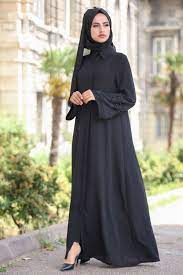 2 Pieces Ferace Hijab Combine Black Black 02 0781 Abayas Fashion Muslim Women Hijab Hijab Evening Dress