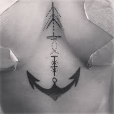 Anchor Sternum Tattoo Google Search Brustbein Tattoo Tattoos Inspirierende Tattoos