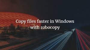 Grey characters in a cut and paste documents. Copy Files Faster In Windows With Robocopy