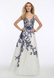 Embroidered Illusion Plunge Long Evening Dress From Camille La Vie And Group Usa Ball Gowns Prom Dresses Dresses