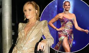 Amanda holden's impeccable style has long been celebrated by the media. Bgt Amanda Holden Dazzles In A Plunging Metallic Dress And Alesha Dixon Opts For Rainbow Gown Daily Mail Online