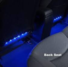 4 Pcs Underdash Led Lighting Kit Plug And Play With Car Charger In 2021 Led Light Kits Car Interior Decor New Car Accessories