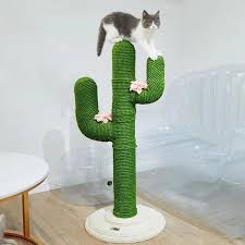 Your cat could potentially lounge. Cute Cactus Cat Climbing Frame Cocomaking Cat Climbing Frame Cactus Cat Cat Climbing