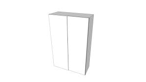 Porte coulissante ikea à grand montréal. Armoire Ikea Pax Portes Coulissantes 150x240x75 3d Warehouse