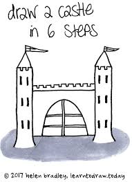 Learn To Draw A Sand Castle In 6 Easy Steps Learn To Draw Children Sketch Easy Drawings For Beginners