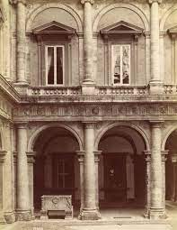 Courtyard Palazzo Farnese Renaissance Architecture Architectural Prints Baroque Architecture