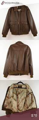 Reed Sportswear Brown Leather Jacket B23 Leather Jacket Brown Leather Jacket Genuine Leather Jackets