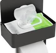 JUYSON Toilet Paper Holder with Shelf, Flushable Wipes Dispenser Fits for  Bathroom Wipe Storage, Keep Your Wipes Hidden Out of Sight - SUS304 ...