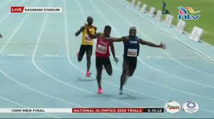 Jun 18, 2021 · omanyala, who outsprinted his rival mark otieno (10.05) as the duo secured olympic tickets, is encouraged to have broken the 100m national record at home, the 10.14 set in 2017 just ahead of the. Omanyala Sets New Record In Men S 100m National Olympic Trials Youtube