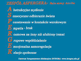 Tego co napisałeś.najprawdopodobniej moje problemy wynikają z tegoż zespołu. Zespol Aspergera Mocne I Slabe Strony Dziecka Centrum Integra