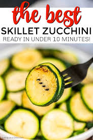 Once the timer goes off, add the zucchini and yellow squash to the basket of the air fryer along with the carrots and close the. Panfried Zucchini Recipe Sauteed Zucchini In 10 Minutes