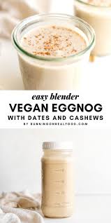 Easy Vegan Eggnog Recipe Running On Real Food Recipe Vegan Eggnog Recipe Vegan Eggnog Eggnog Recipe