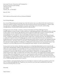 Post Doc Cover Letter Sociology
