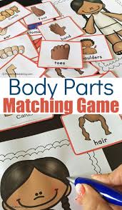 The child demonstrates an understanding of body parts and their uses most essential competency: Free Printable Body Party Matching Game For Identification And Location