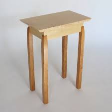 Small Narrow End Table Maple And Cherry Solid Wood Accent Table Accent Tables For Small Spaces Narrow Small Wood Coffee Table Small End Tables Narrow Table