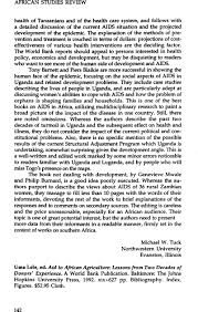 Uma Lele, ed. Aid to African Agriculture: Lessons from Two Decades of  Donors' Experience. A World Bank Publication. Baltimore: The Johns Hopkins  University Press, 1992. xix+627 pp. Bibliography. Index. Figures. $52.95  Cloth. |
