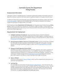 Sample cover letter for a paramedic position the most effective way to digest the tips is to see their practical application. Https Www Seminolecountyfl Gov Core Fileparse Php 4964 Urlt Scfd Hiring Process Ada 7 10 2020 Pdf