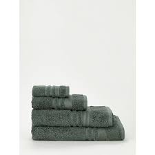 Bath towel sets for drying off in style. Green Egyptian Cotton Towel Range Home George At Asda