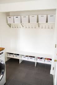Clever laundry room organization hacks you'll dig. Small Laundry Room Remodel White House Black Shutters
