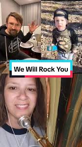 Little Boy Singing 'We Will Rock You' with Passion