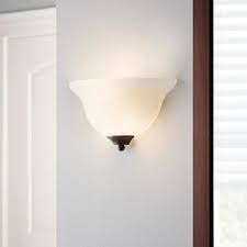 Commercial Electric 1 Light Oil Rubbed Bronze Wall Sconce 2 Pack Jjw8451a The Home Depot
