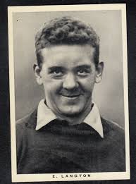 Vintage 1937 Racing Card Motorcycle Speedway Rider ERIC LANGTON Belle Vue  Team