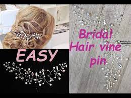 Diy Bridal Crystals Pearls Tiara Hair Vine Headband Crown Bridal Hair Headpiece Youtube Headpiece Diy Bridal Hair Accessories Diy Hair Accessories