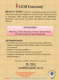 The famous amos chocolate chip cookie corporation (m) sdn. Ucsi Cecs Job Portal