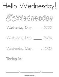 Fill in the missing november dates coloring page. Hello Wednesday Coloring Page Twisty Noodle Coloring Pages Teacher Life Kindergarten Social Studies