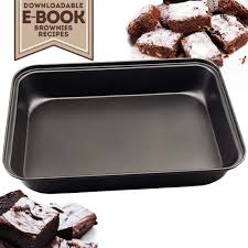 My Brownie Pan Professional Nonstick Bakeware 12 X 8inch Rectangular Cake Brownie Pan With Recipe Ebook Desserts Around The World Brownie Pan Brownie Cake