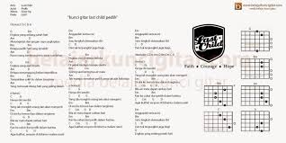 Tips pencarian lirik favorit anda. Chord Kunci Gitar Dan Lirik Lagu Kunci Gitar Lagu Last Child Lagu Terakhir