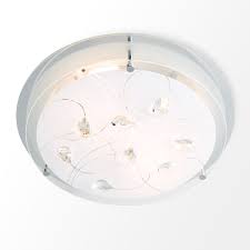 If your new light fixture doesn't match your old mount type, you'll have to remove the bracket from the junction box and change the screws. Henley Round Ceiling Light With K5 Crystals Value Lights