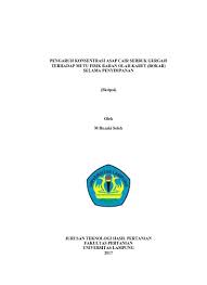Kalau kamu menyukai pelajaran kimia, jurusan ini bisa menjadi pilihan kamu untuk studi di universitas. Textabstrak Pdf