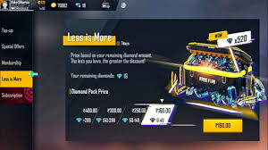 Free fire diamond allows you to purchase weapon, pet, skin and items in store. Less Diamond More Discount New Top Up Full Details 520 Diamonds In 160 In Free Fire Diamond Event Youtube