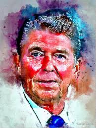 Watercolor Reagan" Essential T-Shirt for Sale by danieljanda