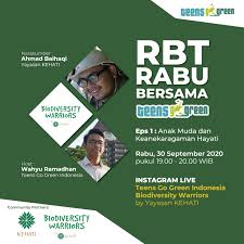 Salah satu sasaran beasiswa teen go green 2021 ini adalah para pecinta lingkungan yang memiliki antusias tinggi terhadap isu lingkungan agar terus dapat berkembang melalui. Rabu Bersama Tgg Rbt Teens Go Green Indonesia